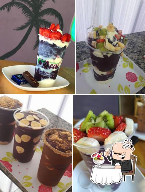 Não esqueça de experimentar uma sobremesa no Garagem do Açaí