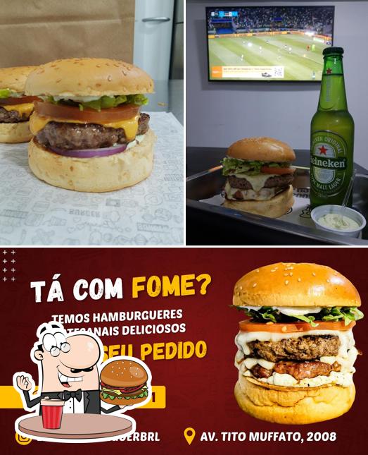 Hambúrguer em Empório Burguer