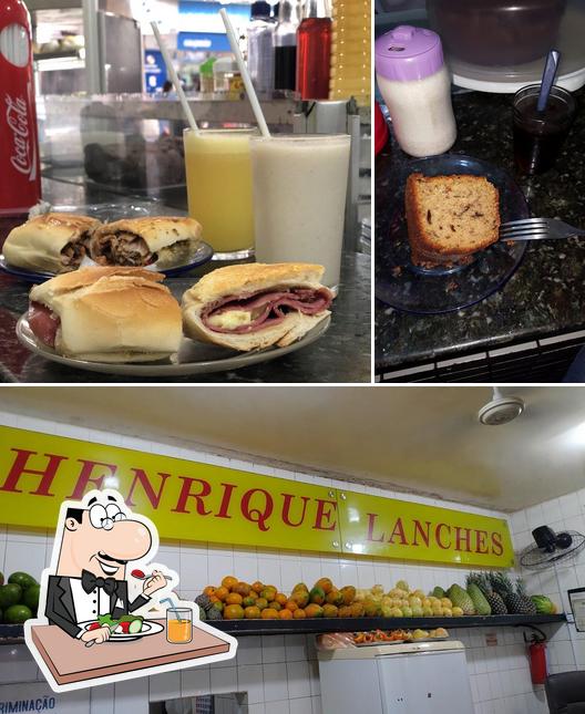 Platos en Henrique Lanches