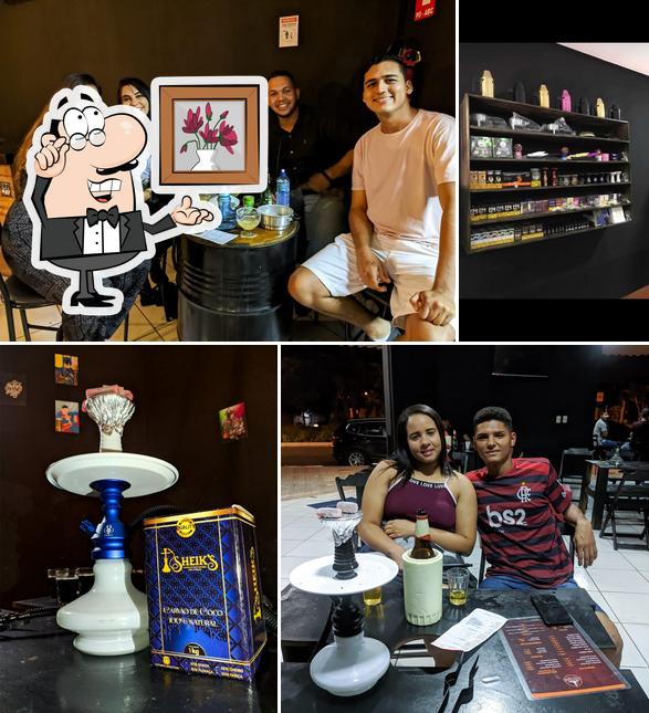 O interior do DIAMOND HOOKAH LOUNGE