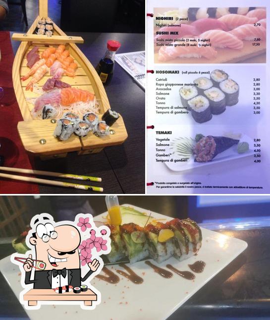 Prova le varie opzioni di sushi