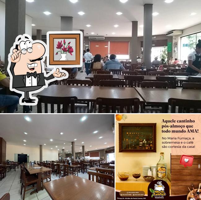 A Restaurante Maria Fumaça se destaca pelo interior e álcool
