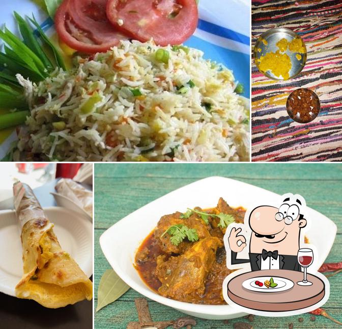 Food at Kathi Junction