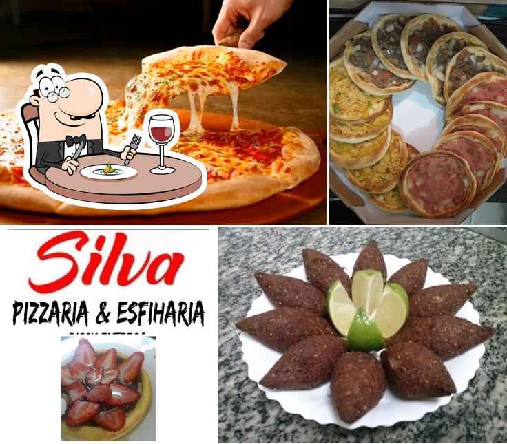 Platos en Silva pizzaria e Esfiharia e restaurante e hamburgueria sabor caseiro