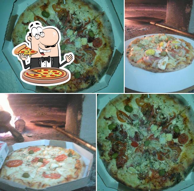 Escolha pizza no Pizzaria Blitz