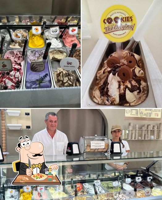 Gelateria artigianale"La Cialda" si caratterizza per la cibo e interni