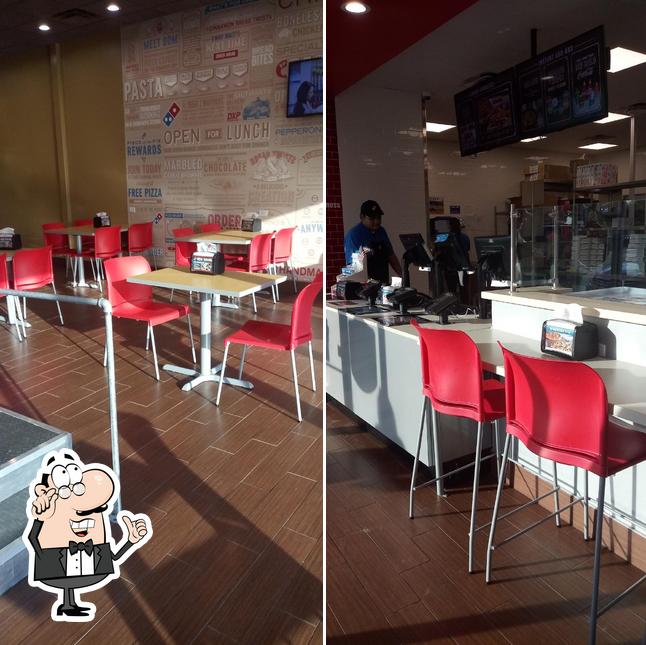 The interior of Domino's Pizza