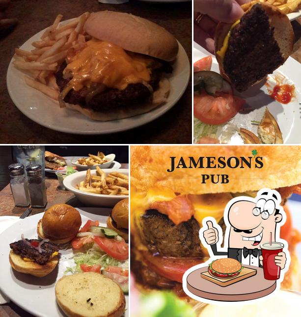 Закажите гамбургеры в "Jameson's Pub"
