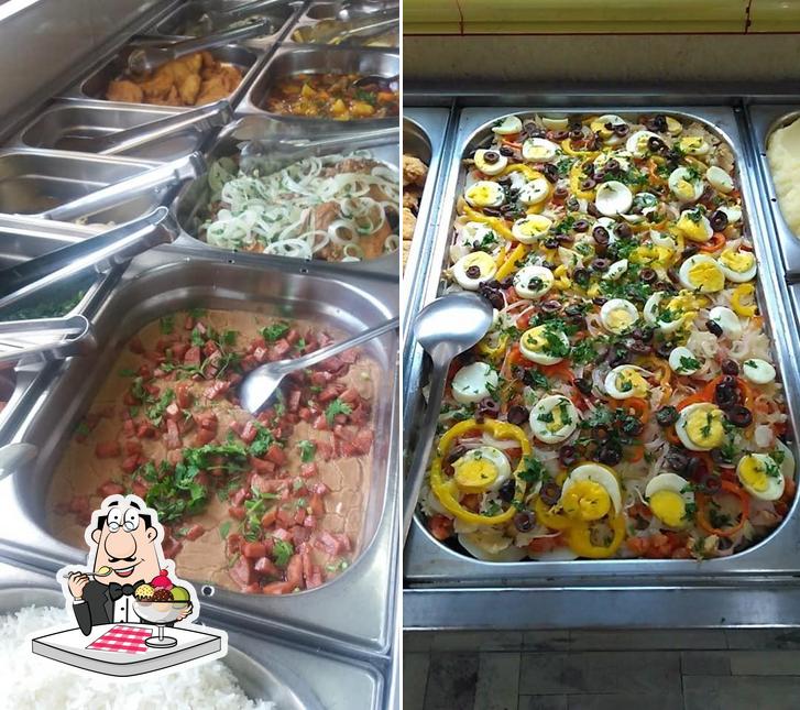 Amalu Rotisserie e Restaurante oferece uma escolha de pratos doces