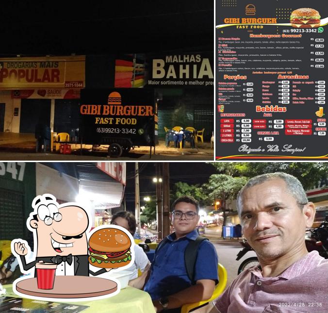 Peça um hambúrguer no Gibi Burguer Lanches