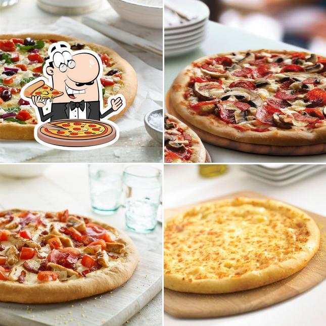 Prenez différents types de pizzas