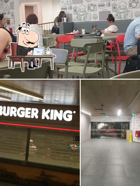 Die Inneneinrichtung von Burger King