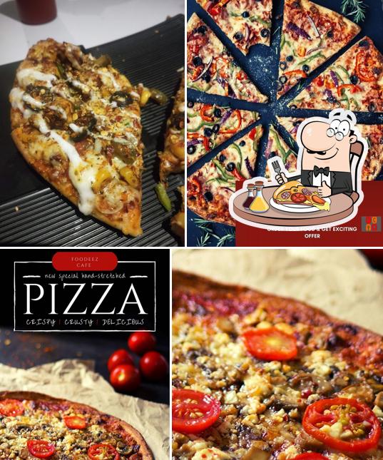 Pick various types of pizza