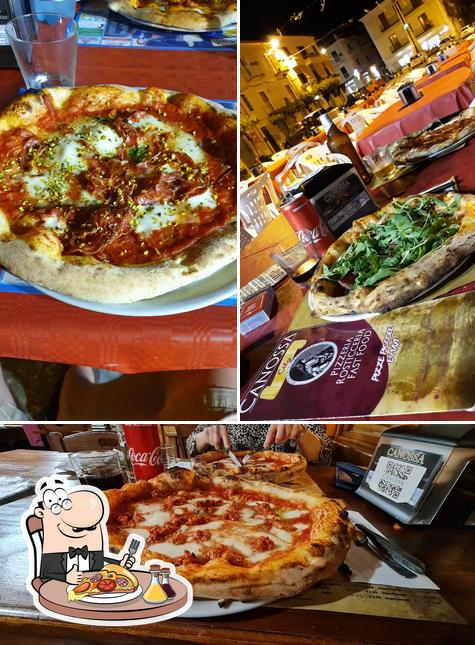 Bestellt eine Pizza bei LA CANOSSA - PIZZERIA - ROSTICCERIA