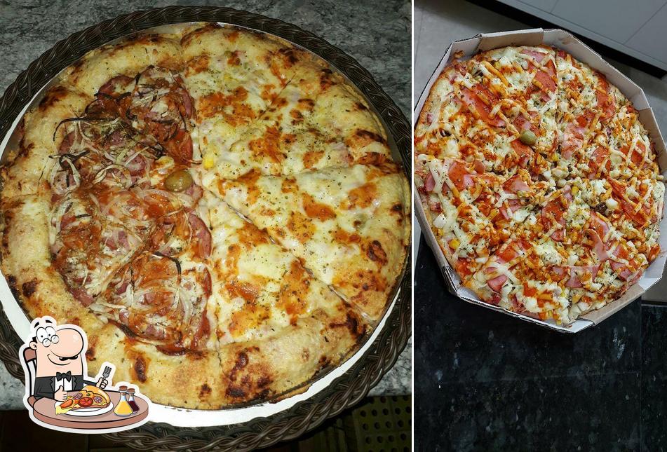 Escolha pizza no Fratelli Pizzas e Massas