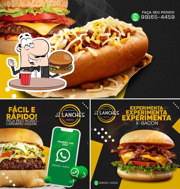 Experimente um hambúrguer no JZ lanches Dog & Burguer