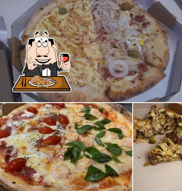 Escolha pizza no Villa Pizzas - Pizzaria Lorena
