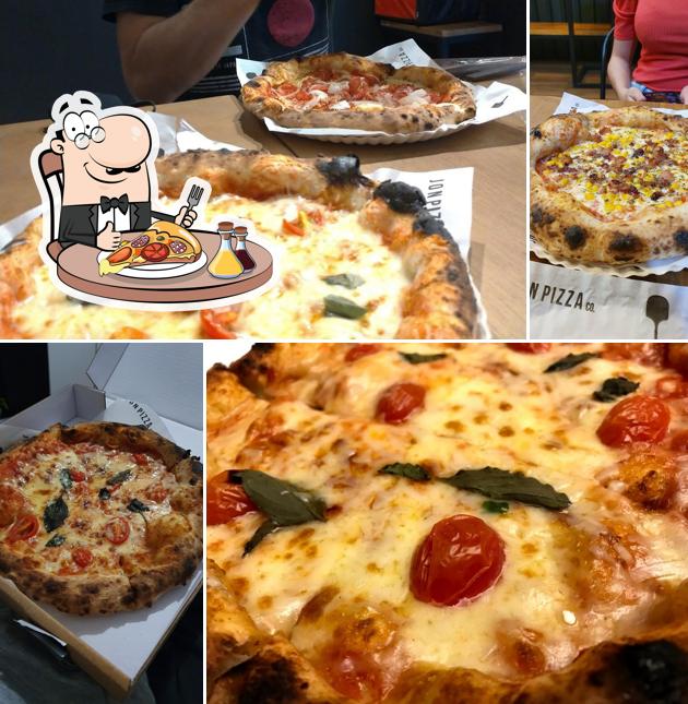 Consiga diversos tipos de pizza