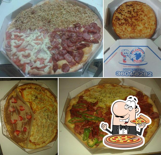 Peça pizza no Planeta Pizza