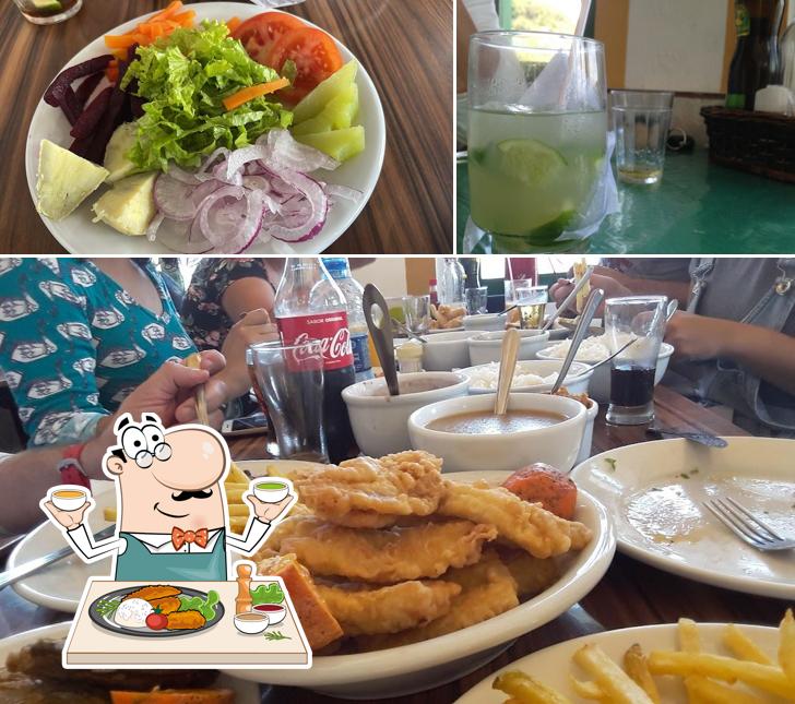 Confira a imagem ilustrando comida e bebida no Bar do Vadinho