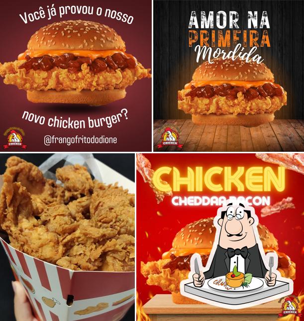 Comida em Frango Frito do Dione