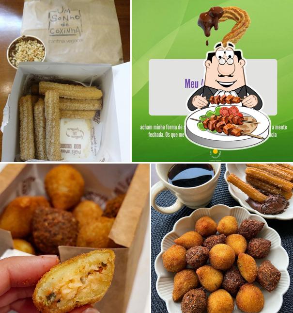 Comida em Um Sonho de Coxinha - Cantina Vegana