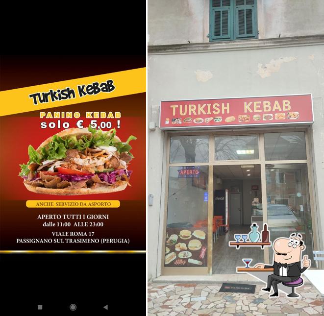 Gli interni di Turkish Kebab e Pizzeria