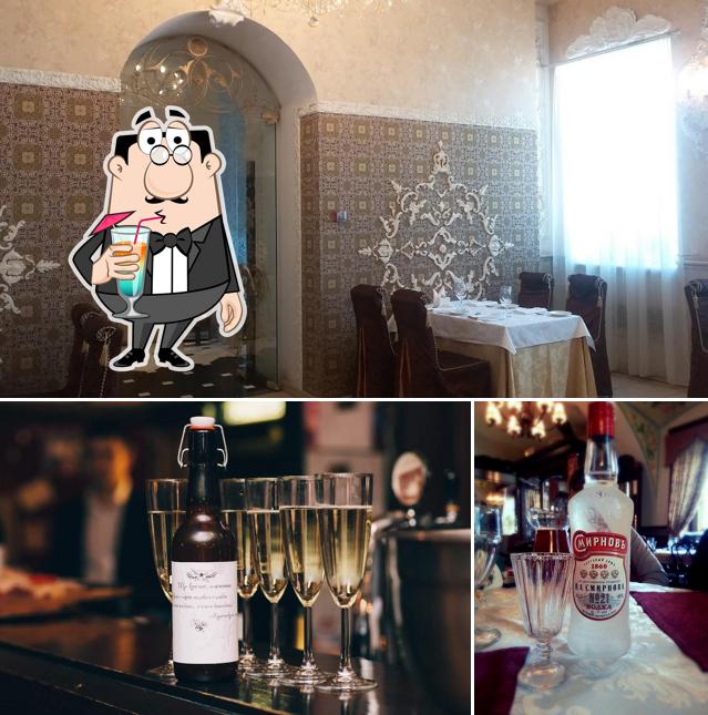 Las fotos de bebida y interior en Kupecheskii