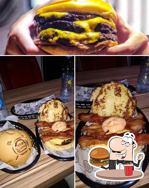 Experimente um hambúrguer no Rock Burger