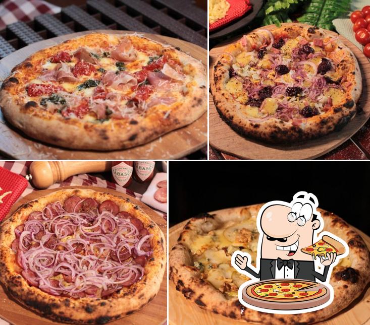 Experimente diferentes variedades de pizza