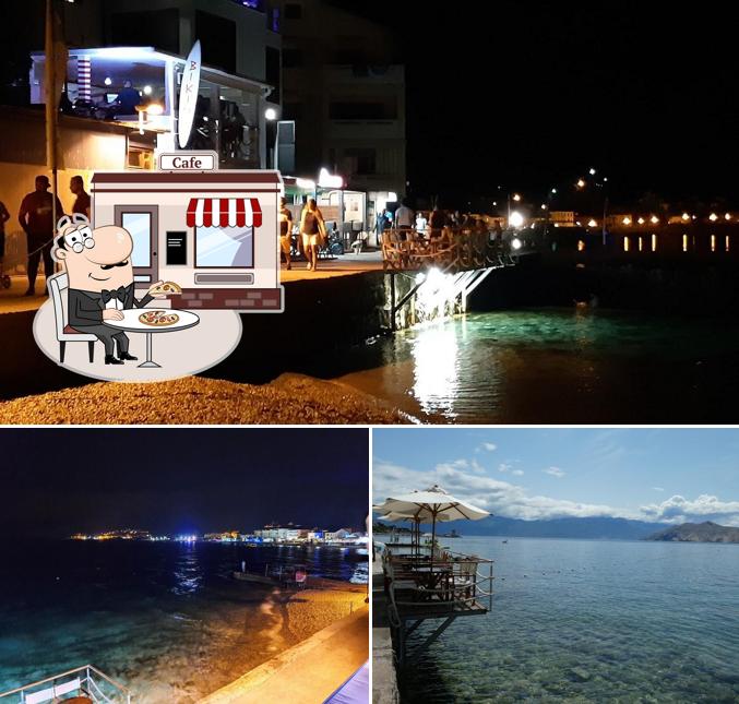 Puoi goderti l'aria fresca da seduto all'esterno di Bikini Bar