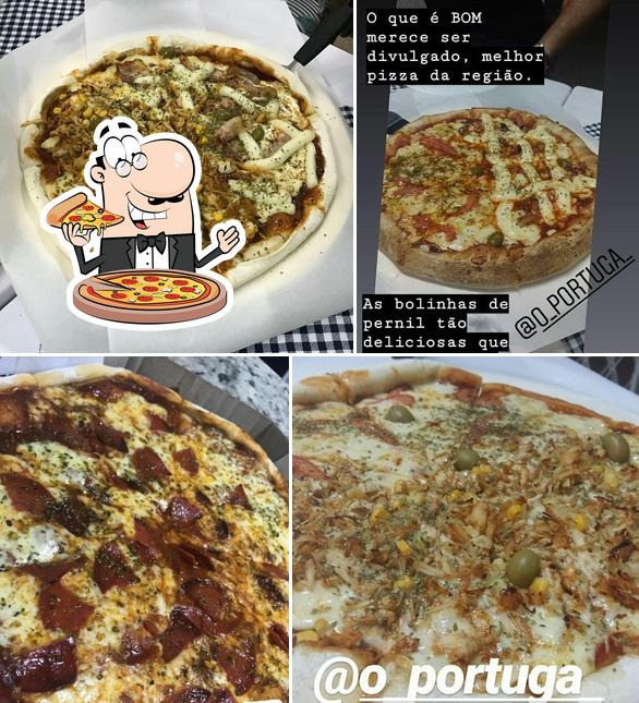 Peça pizza no O Portuga