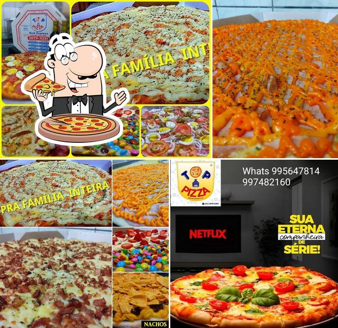 Consiga pizza no Top Pizza Campina Grande do Sul