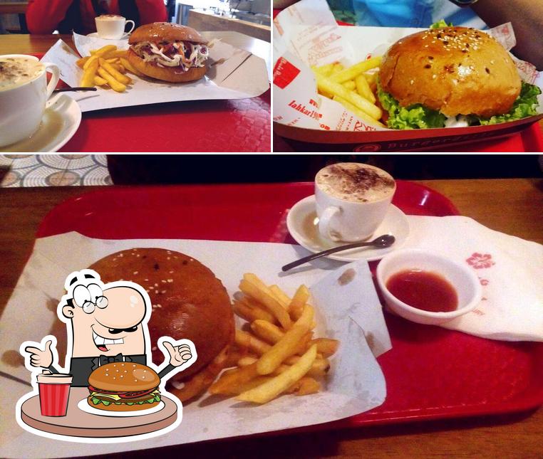 Try out one of the burgers available at Burgerzilla