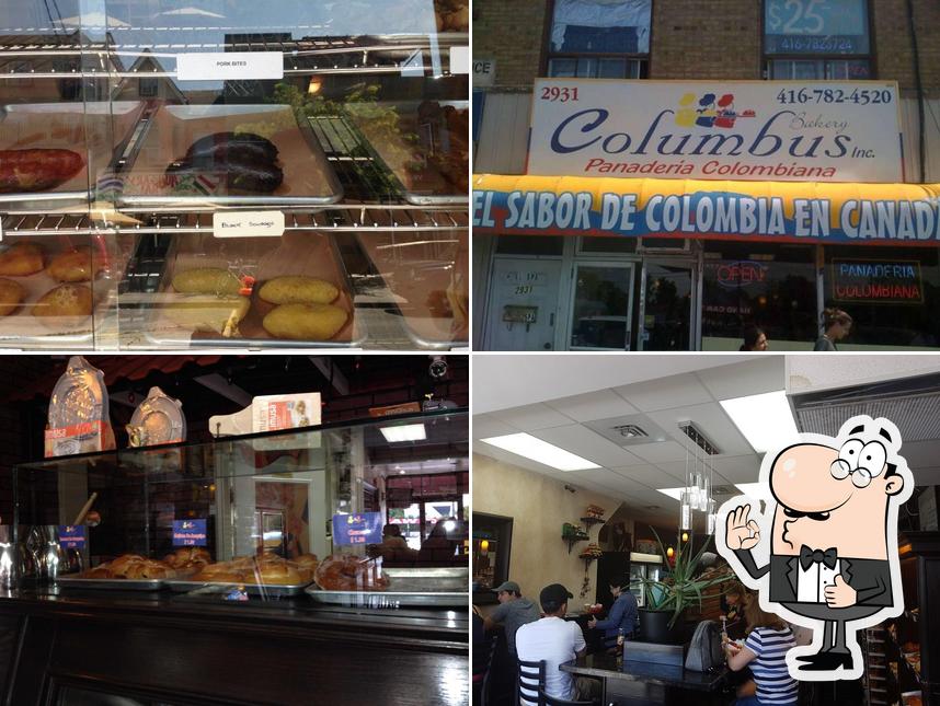 See this pic of Columbus Bakery