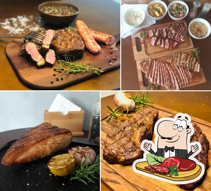 Escolha refeições de carne no Grelhattos
