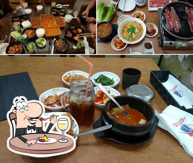 Food at Hankook Restaurant