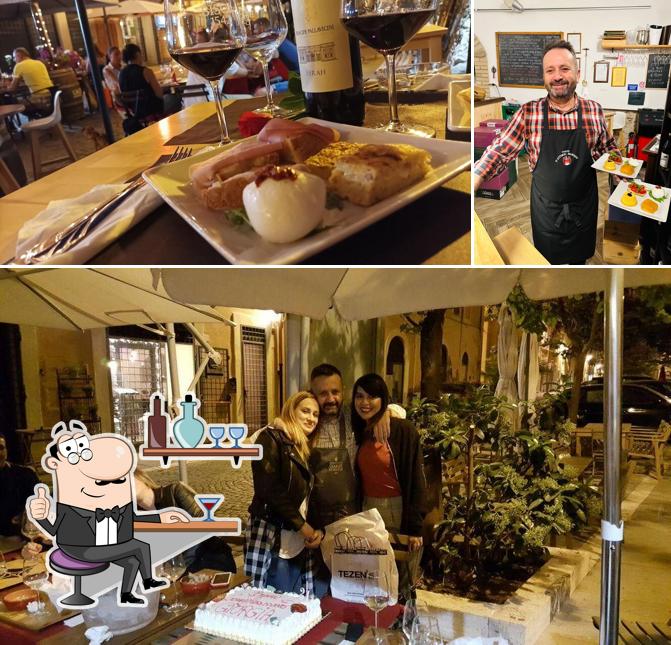 Gli interni di wine experience enoteca