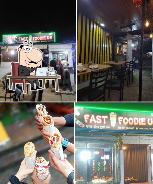 The interior of Fast And Foodie Us