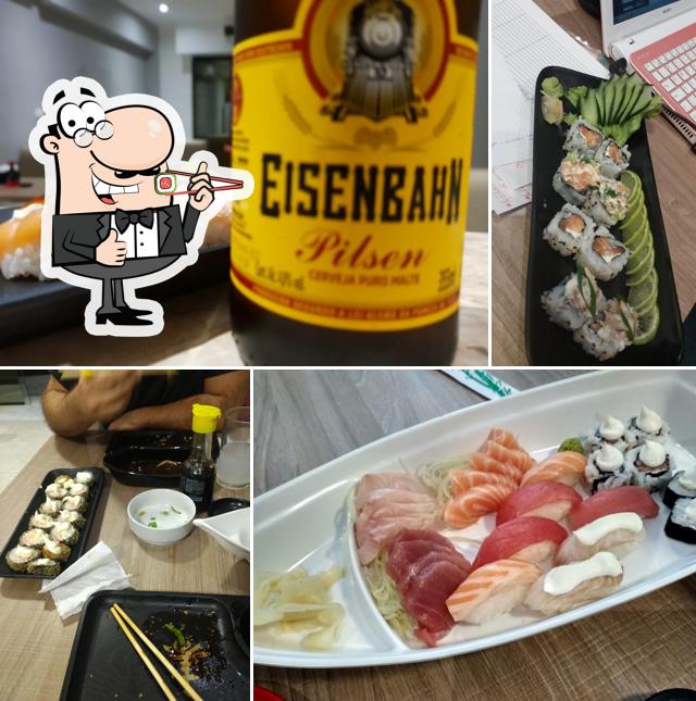 Prove diferentes opções de sushi