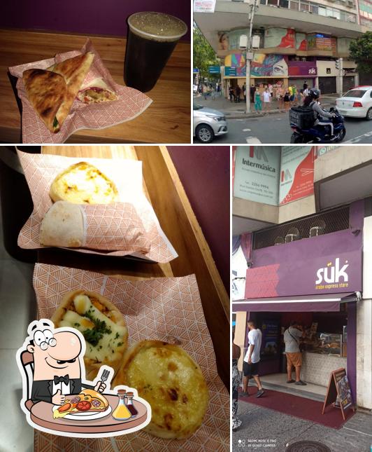 Experimente pizza no Suk Árabe Express