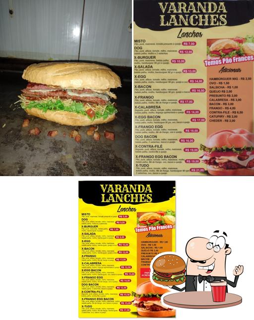 Consiga um hambúrguer no Varanda lanches