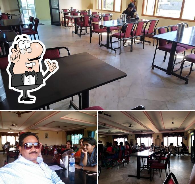 The interior of Vasundhara Restaurant