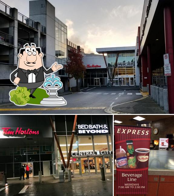 La parte exterior de Tim Hortons