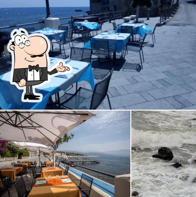 Questa è la immagine che presenta la interni e esterno di Ristorante da Mario