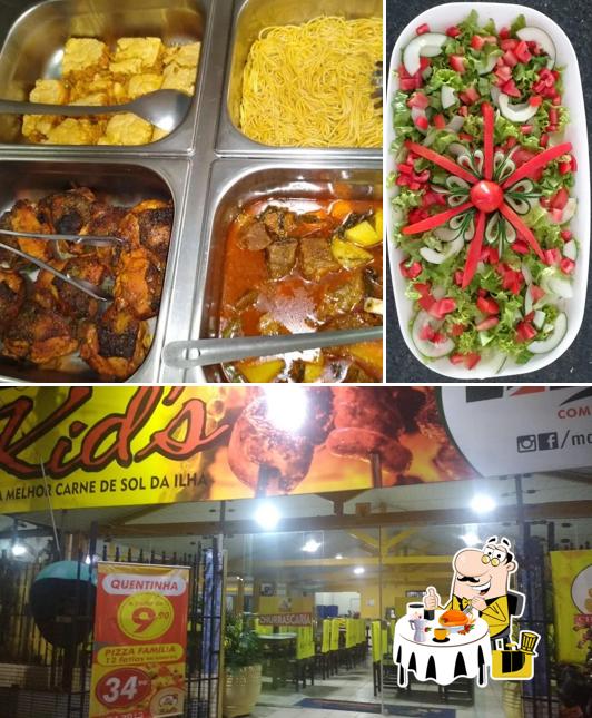 Comida em Churrascaria Kid's