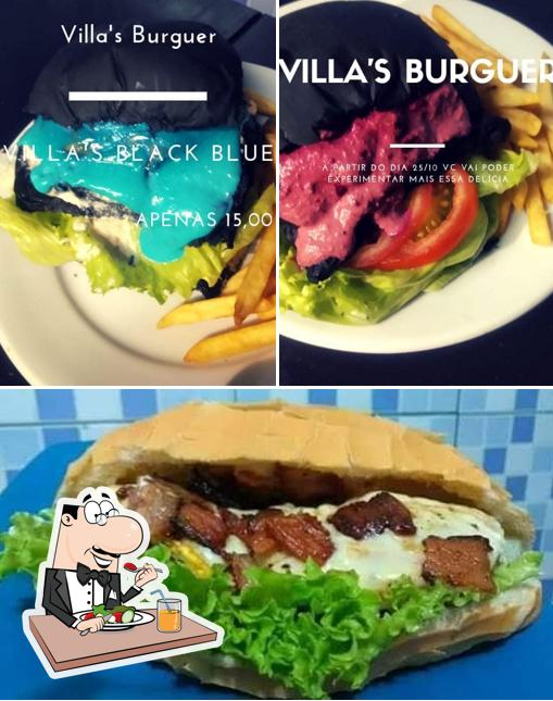 Platos en Villa's Burguer