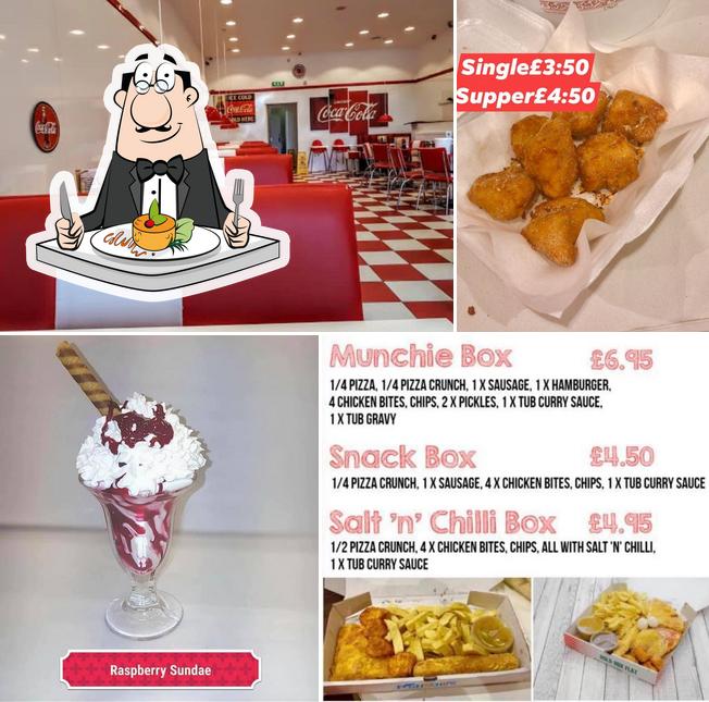 Comida rápida Andys Golden Fry Johnstone, Johnstone Carta del
