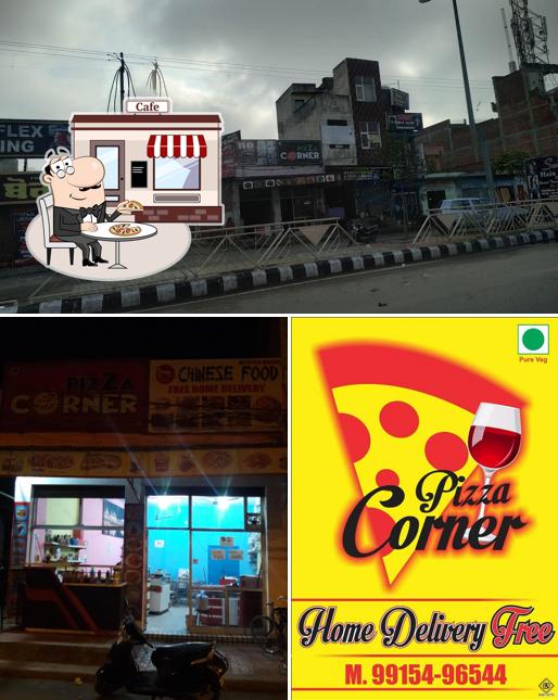 The exterior of Pizza Corner