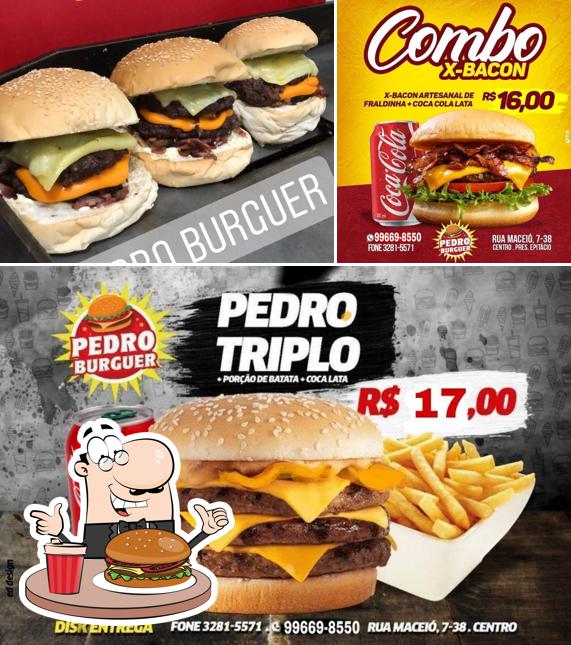 Peça um hambúrguer no Pedro Burguer